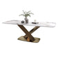Stone Dining Table Traditional Luxury Dining Site Table with Stainless Steel Base Clearhalo ' dining_table' 'Dining Tables & Seating' 'Dining Tables' 'furn' 'furn_dining_table' 'Furniture' 'furniture_dining_table' 'Kitchen & Dining Furniture' 'kitchen&dining_furn' 'kitchen' 'kitchen_dining_table' 3739233