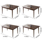 Hickory Rectangle Wood Table Storage Dining Table with 4 Legs for Restaurant Clearhalo ' dining_table' 'Dining Tables & Seating' 'Dining Tables' 'furn' 'furn_dining_table' 'Furniture' 'furniture_dining_table' 'Kitchen & Dining Furniture' 'kitchen&dining_furn' 'kitchen' 'kitchen_dining_table' 3739250
