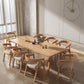 Rectangle Pine Solid Wood Table Modern Dining Table with 4 Legs, in Nature Clearhalo ' dining_table' 'Dining Tables & Seating' 'Dining Tables' 'furn' 'furn_dining_table' 'Furniture' 'furniture_dining_table' 'Kitchen & Dining Furniture' 'kitchen&dining_furn' 'kitchen' 'kitchen_dining_table' 3739268