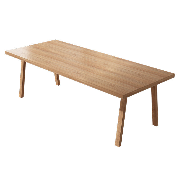 Rectangle Pine Solid Wood Table Modern Dining Table with 4 Legs, in Nature Without Chairs Clearhalo ' dining_table' 'Dining Tables & Seating' 'Dining Tables' 'furn' 'furn_dining_table' 'Furniture' 'furniture_dining_table' 'Kitchen & Dining Furniture' 'kitchen&dining_furn' 'kitchen' 'kitchen_dining_table' 3739272