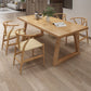 Pine Solid Wood Rectangle Table Modern Dining Table in Nature with Double Pedestal Clearhalo ' dining_table' 'Dining Tables & Seating' 'Dining Tables' 'furn' 'furn_dining_table' 'Furniture' 'furniture_dining_table' 'Kitchen & Dining Furniture' 'kitchen&dining_furn' 'kitchen' 'kitchen_dining_table' 3739276