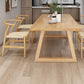 Pine Solid Wood Rectangle Table Modern Dining Table in Nature with Double Pedestal Clearhalo ' dining_table' 'Dining Tables & Seating' 'Dining Tables' 'furn' 'furn_dining_table' 'Furniture' 'furniture_dining_table' 'Kitchen & Dining Furniture' 'kitchen&dining_furn' 'kitchen' 'kitchen_dining_table' 3739278