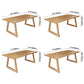 Pine Solid Wood Rectangle Table Modern Dining Table in Nature with Double Pedestal Clearhalo ' dining_table' 'Dining Tables & Seating' 'Dining Tables' 'furn' 'furn_dining_table' 'Furniture' 'furniture_dining_table' 'Kitchen & Dining Furniture' 'kitchen&dining_furn' 'kitchen' 'kitchen_dining_table' 3739285