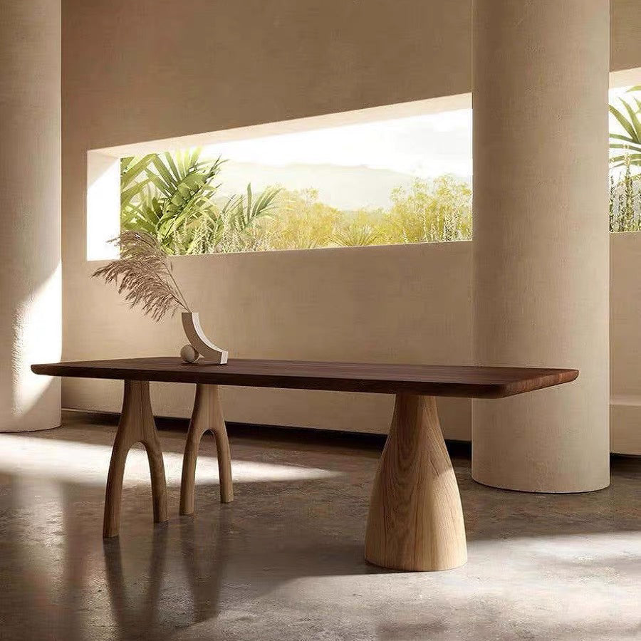 Pine Solid Wood Rectangle Table Modern Dining Table with 3 Legs for Restaurant Clearhalo ' dining_table' 'Dining Tables & Seating' 'Dining Tables' 'furn' 'furn_dining_table' 'Furniture' 'furniture_dining_table' 'Kitchen & Dining Furniture' 'kitchen&dining_furn' 'kitchen' 'kitchen_dining_table' 3739290
