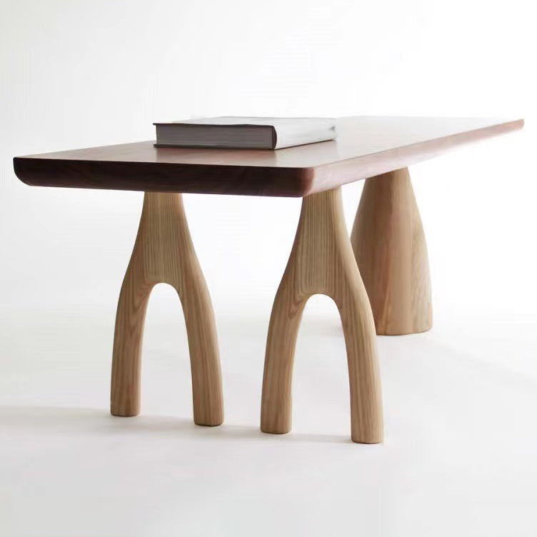 Pine Solid Wood Rectangle Table Modern Dining Table with 3 Legs for Restaurant Clearhalo ' dining_table' 'Dining Tables & Seating' 'Dining Tables' 'furn' 'furn_dining_table' 'Furniture' 'furniture_dining_table' 'Kitchen & Dining Furniture' 'kitchen&dining_furn' 'kitchen' 'kitchen_dining_table' 3739296