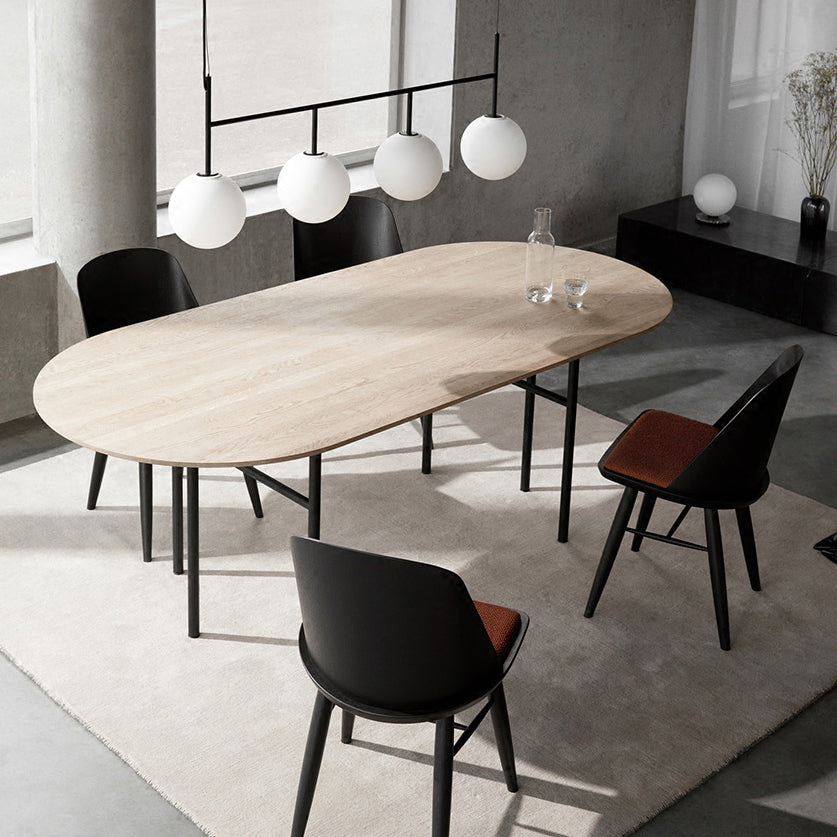 Metal Modern Oval Dining Table Wood Top Table for Dining Room and Kitchen Clearhalo ' dining_table' 'Dining Tables & Seating' 'Dining Tables' 'furn' 'furn_dining_table' 'Furniture' 'furniture_dining_table' 'Kitchen & Dining Furniture' 'kitchen&dining_furn' 'kitchen' 'kitchen_dining_table' 3739298