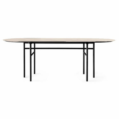 Metal Modern Oval Dining Table Wood Top Table for Dining Room and Kitchen Without Chairs Clearhalo ' dining_table' 'Dining Tables & Seating' 'Dining Tables' 'furn' 'furn_dining_table' 'Furniture' 'furniture_dining_table' 'Kitchen & Dining Furniture' 'kitchen&dining_furn' 'kitchen' 'kitchen_dining_table' 3739302