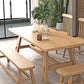 Solid Wood Rectangle Table Modern Dining Table in Nature with Trestle Base for Restaurant Clearhalo ' dining_table' 'Dining Tables & Seating' 'Dining Tables' 'furn' 'furn_dining_table' 'Furniture' 'furniture_dining_table' 'Kitchen & Dining Furniture' 'kitchen&dining_furn' 'kitchen' 'kitchen_dining_table' 3739308