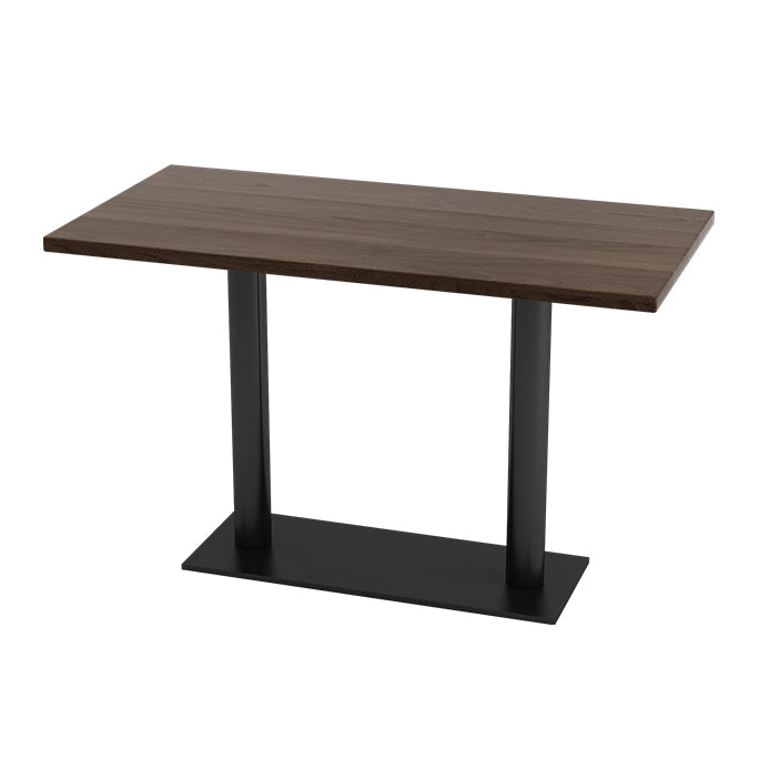 Industrial Dining Table Solid Wood Table with Black Base for Home Kitchen Dinner Rectangle Without Chairs Clearhalo ' dining_table' 'Dining Tables & Seating' 'Dining Tables' 'furn' 'furn_dining_table' 'Furniture' 'furniture_dining_table' 'Kitchen & Dining Furniture' 'kitchen&dining_furn' 'kitchen' 'kitchen_dining_table' 3739334