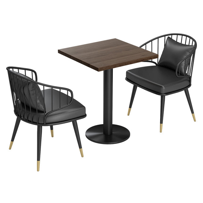 Industrial Dining Table Solid Wood Table with Black Base for Home Kitchen Dinner Clearhalo ' dining_table' 'Dining Tables & Seating' 'Dining Tables' 'furn' 'furn_dining_table' 'Furniture' 'furniture_dining_table' 'Kitchen & Dining Furniture' 'kitchen&dining_furn' 'kitchen' 'kitchen_dining_table' 3739336