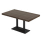 Industrial Dining Room Table Pine Solid Wood Table with Black Base for Dining Room 47.2"L x 23.6"W x 29.5"H Without Chairs Clearhalo ' dining_table' 'Dining Tables & Seating' 'Dining Tables' 'furn' 'furn_dining_table' 'Furniture' 'furniture_dining_table' 'Kitchen & Dining Furniture' 'kitchen&dining_furn' 'kitchen' 'kitchen_dining_table' 3739340