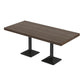 Industrial Dining Room Table Pine Solid Wood Table with Black Base for Dining Room 63"L x 27.6"W x 29.5"H Without Chairs Clearhalo ' dining_table' 'Dining Tables & Seating' 'Dining Tables' 'furn' 'furn_dining_table' 'Furniture' 'furniture_dining_table' 'Kitchen & Dining Furniture' 'kitchen&dining_furn' 'kitchen' 'kitchen_dining_table' 3739341