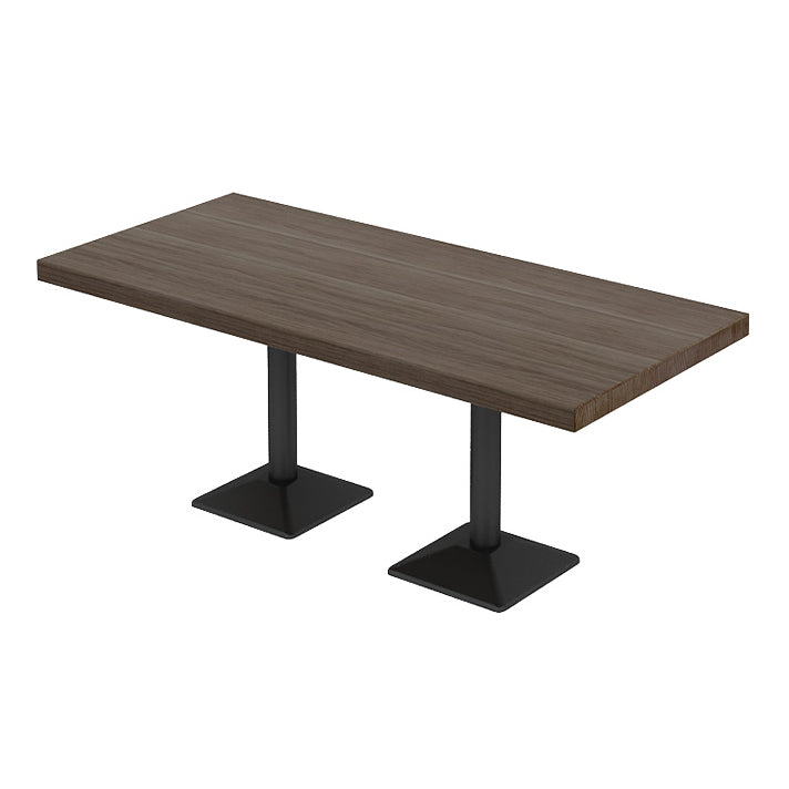 Industrial Dining Room Table Pine Solid Wood Table with Black Base for Dining Room 63"L x 27.6"W x 29.5"H Without Chairs Clearhalo ' dining_table' 'Dining Tables & Seating' 'Dining Tables' 'furn' 'furn_dining_table' 'Furniture' 'furniture_dining_table' 'Kitchen & Dining Furniture' 'kitchen&dining_furn' 'kitchen' 'kitchen_dining_table' 3739341