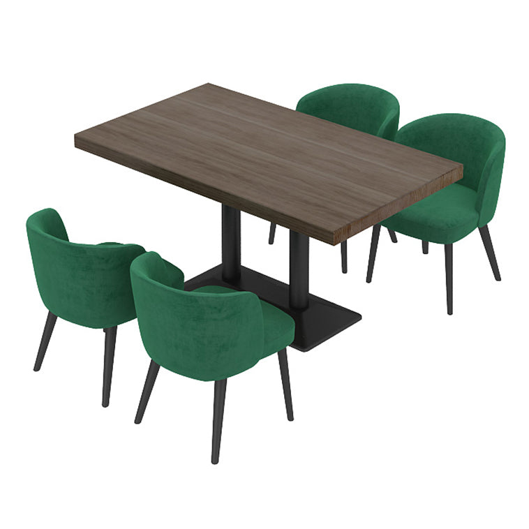 Industrial Dining Room Table Pine Solid Wood Table with Black Base for Dining Room Clearhalo ' dining_table' 'Dining Tables & Seating' 'Dining Tables' 'furn' 'furn_dining_table' 'Furniture' 'furniture_dining_table' 'Kitchen & Dining Furniture' 'kitchen&dining_furn' 'kitchen' 'kitchen_dining_table' 3739347