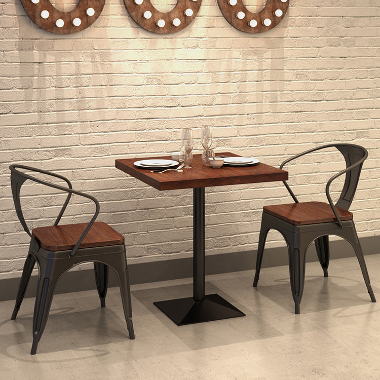 Industrial Dining Room Table Solid Wood Table with Black Base for Dining Room Clearhalo ' dining_table' 'Dining Tables & Seating' 'Dining Tables' 'furn' 'furn_dining_table' 'Furniture' 'furniture_dining_table' 'Kitchen & Dining Furniture' 'kitchen&dining_furn' 'kitchen' 'kitchen_dining_table' 3739358