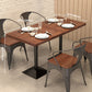 Industrial Dining Room Table Solid Wood Table with Black Base for Dining Room Clearhalo ' dining_table' 'Dining Tables & Seating' 'Dining Tables' 'furn' 'furn_dining_table' 'Furniture' 'furniture_dining_table' 'Kitchen & Dining Furniture' 'kitchen&dining_furn' 'kitchen' 'kitchen_dining_table' 3739361
