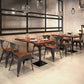 Industrial Dining Room Table Solid Wood Table with Black Base for Dining Room Clearhalo ' dining_table' 'Dining Tables & Seating' 'Dining Tables' 'furn' 'furn_dining_table' 'Furniture' 'furniture_dining_table' 'Kitchen & Dining Furniture' 'kitchen&dining_furn' 'kitchen' 'kitchen_dining_table' 3739362