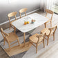 Stone Dining Room Collection Contemporary Rectangle Dining Table for Kitchen Home Clearhalo ' dining_table' 'Dining Tables & Seating' 'Dining Tables' 'furn' 'furn_dining_table' 'Furniture' 'furniture_dining_table' 'Kitchen & Dining Furniture' 'kitchen&dining_furn' 'kitchen' 'kitchen_dining_table' 3739373