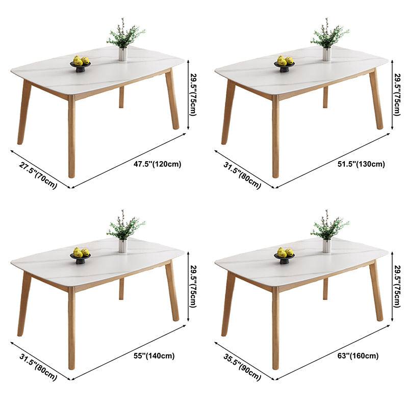 Stone Dining Room Collection Contemporary Rectangle Dining Table for Kitchen Home Clearhalo ' dining_table' 'Dining Tables & Seating' 'Dining Tables' 'furn' 'furn_dining_table' 'Furniture' 'furniture_dining_table' 'Kitchen & Dining Furniture' 'kitchen&dining_furn' 'kitchen' 'kitchen_dining_table' 3739381
