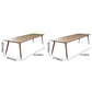 Rectangle 4 Legs Modern Style Dining Table Wood Color Fixed Table of Solid Wood Clearhalo ' dining_table' 'Dining Tables & Seating' 'Dining Tables' 'furn' 'furn_dining_table' 'Furniture' 'furniture_dining_table' 'Kitchen & Dining Furniture' 'kitchen&dining_furn' 'kitchen' 'kitchen_dining_table' 3739405