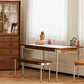 Minimalist Kitchen Brown Dining Table Rectangle Shape Solid Wood Dining Table with 4 Legs Base Clearhalo ' dining_table' 'Dining Tables & Seating' 'Dining Tables' 'furn' 'furn_dining_table' 'Furniture' 'furniture_dining_table' 'Kitchen & Dining Furniture' 'kitchen&dining_furn' 'kitchen' 'kitchen_dining_table' 3739407