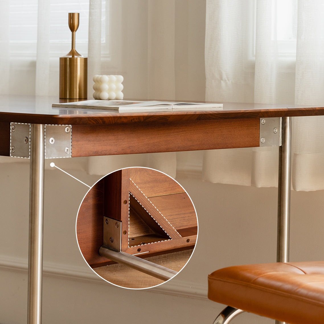 Minimalist Kitchen Brown Dining Table Rectangle Shape Solid Wood Dining Table with 4 Legs Base Clearhalo ' dining_table' 'Dining Tables & Seating' 'Dining Tables' 'furn' 'furn_dining_table' 'Furniture' 'furniture_dining_table' 'Kitchen & Dining Furniture' 'kitchen&dining_furn' 'kitchen' 'kitchen_dining_table' 3739414