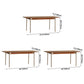 Minimalist Kitchen Brown Dining Table Rectangle Shape Solid Wood Dining Table with 4 Legs Base Clearhalo ' dining_table' 'Dining Tables & Seating' 'Dining Tables' 'furn' 'furn_dining_table' 'Furniture' 'furniture_dining_table' 'Kitchen & Dining Furniture' 'kitchen&dining_furn' 'kitchen' 'kitchen_dining_table' 3739415