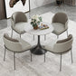 Round Sintered Stone White Dining Table Simplicity Tulip Table for Dining Room Clearhalo ' dining_table' 'Dining Tables & Seating' 'Dining Tables' 'furn' 'furn_dining_table' 'Furniture' 'furniture_dining_table' 'Kitchen & Dining Furniture' 'kitchen&dining_furn' 'kitchen' 'kitchen_dining_table' 3739417