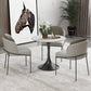 Round Sintered Stone White Dining Table Simplicity Tulip Table for Dining Room Clearhalo ' dining_table' 'Dining Tables & Seating' 'Dining Tables' 'furn' 'furn_dining_table' 'Furniture' 'furniture_dining_table' 'Kitchen & Dining Furniture' 'kitchen&dining_furn' 'kitchen' 'kitchen_dining_table' 3739419