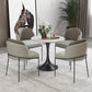 Round Sintered Stone White Dining Table Simplicity Tulip Table for Dining Room Clearhalo ' dining_table' 'Dining Tables & Seating' 'Dining Tables' 'furn' 'furn_dining_table' 'Furniture' 'furniture_dining_table' 'Kitchen & Dining Furniture' 'kitchen&dining_furn' 'kitchen' 'kitchen_dining_table' 3739420