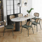 Oval Double Pedestal Dining Site Table Contemporary Style Dinette Table Clearhalo ' dining_table' 'Dining Tables & Seating' 'Dining Tables' 'furn' 'furn_dining_table' 'Furniture' 'furniture_dining_table' 'Kitchen & Dining Furniture' 'kitchen&dining_furn' 'kitchen' 'kitchen_dining_table' 3739437