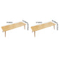 Rectangle Shape Modern Dining Table Wood Color Fixed Table with Solid Wood Clearhalo ' dining_table' 'Dining Tables & Seating' 'Dining Tables' 'furn' 'furn_dining_table' 'Furniture' 'furniture_dining_table' 'Kitchen & Dining Furniture' 'kitchen&dining_furn' 'kitchen' 'kitchen_dining_table' 3739452