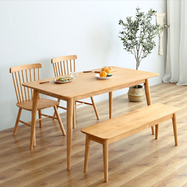 Rectangle Wooden Dining Table Modern Balata Wood Table with 4 Legs for Restaurant Clearhalo ' dining_table' 'Dining Tables & Seating' 'Dining Tables' 'furn' 'furn_dining_table' 'Furniture' 'furniture_dining_table' 'Kitchen & Dining Furniture' 'kitchen&dining_furn' 'kitchen' 'kitchen_dining_table' 3739479