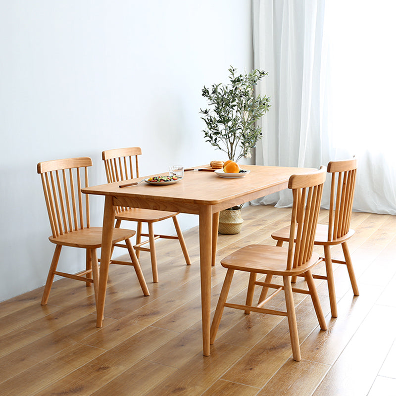 Rectangle Wooden Dining Table Modern Balata Wood Table with 4 Legs for Restaurant Clearhalo ' dining_table' 'Dining Tables & Seating' 'Dining Tables' 'furn' 'furn_dining_table' 'Furniture' 'furniture_dining_table' 'Kitchen & Dining Furniture' 'kitchen&dining_furn' 'kitchen' 'kitchen_dining_table' 3739480