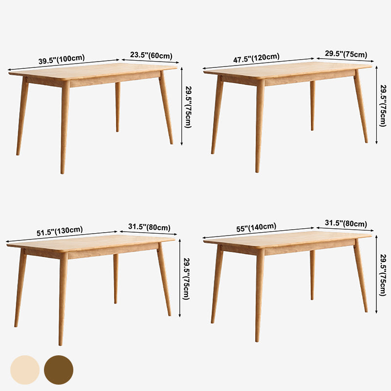 Rectangle Wooden Dining Table Modern Balata Wood Table with 4 Legs for Restaurant Clearhalo ' dining_table' 'Dining Tables & Seating' 'Dining Tables' 'furn' 'furn_dining_table' 'Furniture' 'furniture_dining_table' 'Kitchen & Dining Furniture' 'kitchen&dining_furn' 'kitchen' 'kitchen_dining_table' 3739488