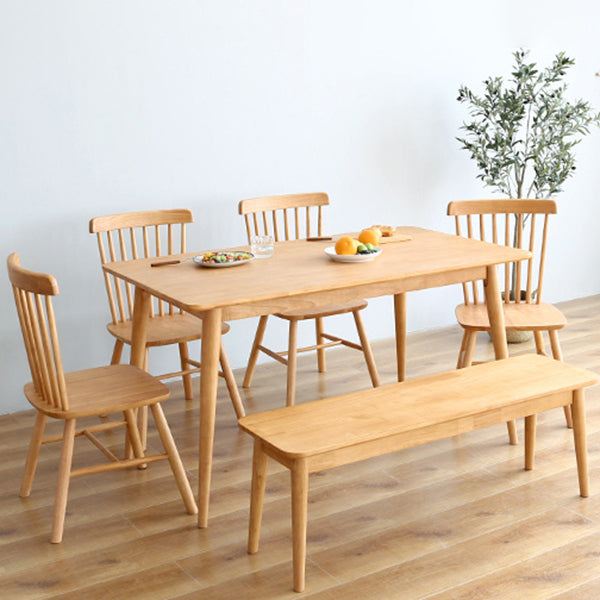 Rectangle Wooden Dining Table Modern Balata Wood Table with 4 Legs for Restaurant Clearhalo ' dining_table' 'Dining Tables & Seating' 'Dining Tables' 'furn' 'furn_dining_table' 'Furniture' 'furniture_dining_table' 'Kitchen & Dining Furniture' 'kitchen&dining_furn' 'kitchen' 'kitchen_dining_table' 3739492