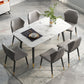 Minimalist Rectangle Shape Standard Dining Table Sintered Stone Dining Table for Kitchen Clearhalo ' dining_table' 'Dining Tables & Seating' 'Dining Tables' 'furn' 'furn_dining_table' 'Furniture' 'furniture_dining_table' 'Kitchen & Dining Furniture' 'kitchen&dining_furn' 'kitchen' 'kitchen_dining_table' 3739497