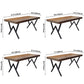 Industrial Rectangle Dining Room Table Pine Solid Wood Table with Black Double Pedestal Clearhalo ' dining_table' 'Dining Tables & Seating' 'Dining Tables' 'furn' 'furn_dining_table' 'Furniture' 'furniture_dining_table' 'Kitchen & Dining Furniture' 'kitchen&dining_furn' 'kitchen' 'kitchen_dining_table' 3739517
