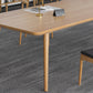 Contemporary Kitchen Khaki Dining Table Solid Wood Rectangle Dining Table with 4 Legs Base Clearhalo ' dining_table' 'Dining Tables & Seating' 'Dining Tables' 'furn' 'furn_dining_table' 'Furniture' 'furniture_dining_table' 'Kitchen & Dining Furniture' 'kitchen&dining_furn' 'kitchen' 'kitchen_dining_table' 3739540