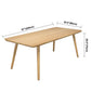 Contemporary Kitchen Khaki Dining Table Solid Wood Rectangle Dining Table with 4 Legs Base Clearhalo ' dining_table' 'Dining Tables & Seating' 'Dining Tables' 'furn' 'furn_dining_table' 'Furniture' 'furniture_dining_table' 'Kitchen & Dining Furniture' 'kitchen&dining_furn' 'kitchen' 'kitchen_dining_table' 3739543