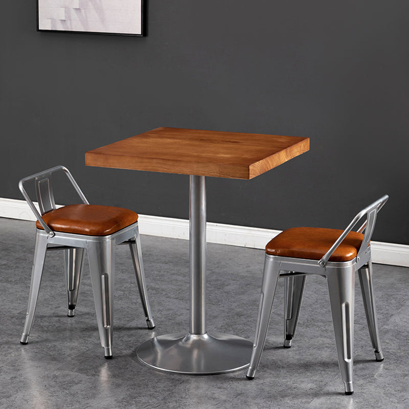 Industrial Style Solid Wood Dining Table Brown Table with Metal Base for Dinning Room Clearhalo ' dining_table' 'Dining Tables & Seating' 'Dining Tables' 'furn' 'furn_dining_table' 'Furniture' 'furniture_dining_table' 'Kitchen & Dining Furniture' 'kitchen&dining_furn' 'kitchen' 'kitchen_dining_table' 3739550