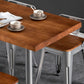 Industrial Style Solid Wood Dining Table Brown Table with Metal Base for Dinning Room Clearhalo ' dining_table' 'Dining Tables & Seating' 'Dining Tables' 'furn' 'furn_dining_table' 'Furniture' 'furniture_dining_table' 'Kitchen & Dining Furniture' 'kitchen&dining_furn' 'kitchen' 'kitchen_dining_table' 3739555