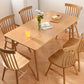 Rectangle Oak Wood Dining Table Modern Table in Nature with Double Pedestal Clearhalo ' dining_table' 'Dining Tables & Seating' 'Dining Tables' 'furn' 'furn_dining_table' 'Furniture' 'furniture_dining_table' 'Kitchen & Dining Furniture' 'kitchen&dining_furn' 'kitchen' 'kitchen_dining_table' 3739579
