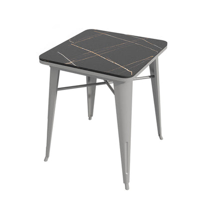 Industrial Dining Room Table Sintered Stone Table with Sled Base for Home Kitchen Dinner Without Chairs Clearhalo ' dining_table' 'Dining Tables & Seating' 'Dining Tables' 'furn' 'furn_dining_table' 'Furniture' 'furniture_dining_table' 'Kitchen & Dining Furniture' 'kitchen&dining_furn' 'kitchen' 'kitchen_dining_table' 3739591