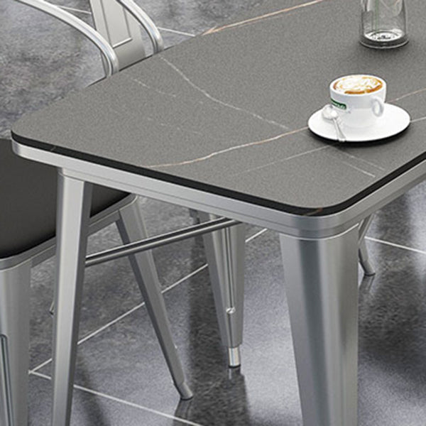 Industrial Dining Room Table Sintered Stone Table with Sled Base for Home Kitchen Dinner Clearhalo ' dining_table' 'Dining Tables & Seating' 'Dining Tables' 'furn' 'furn_dining_table' 'Furniture' 'furniture_dining_table' 'Kitchen & Dining Furniture' 'kitchen&dining_furn' 'kitchen' 'kitchen_dining_table' 3739596