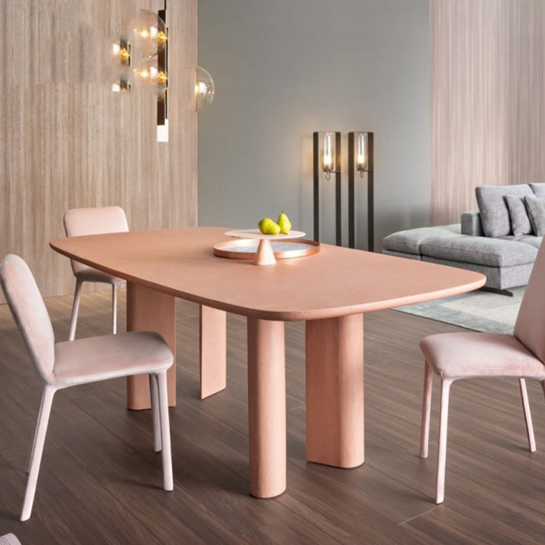 Solid Wood Contemporary Oval Dining Table Solid Wood Top Table for Dining Room Clearhalo ' dining_table' 'Dining Tables & Seating' 'Dining Tables' 'furn' 'furn_dining_table' 'Furniture' 'furniture_dining_table' 'Kitchen & Dining Furniture' 'kitchen&dining_furn' 'kitchen' 'kitchen_dining_table' 3739620