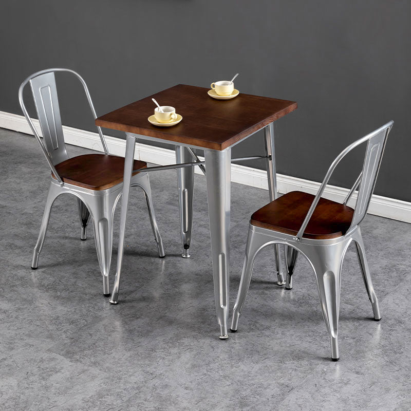 Industrial Style Solid Wood Top Dining Table Brown Table with Metal Base for Dinning Room Clearhalo ' dining_table' 'Dining Tables & Seating' 'Dining Tables' 'furn' 'furn_dining_table' 'Furniture' 'furniture_dining_table' 'Kitchen & Dining Furniture' 'kitchen&dining_furn' 'kitchen' 'kitchen_dining_table' 3739630