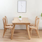 Modern Khaki Solid Wood Dining Table Rectangle Kitchen Dining Table with 4 Legs Base Clearhalo ' dining_table' 'Dining Tables & Seating' 'Dining Tables' 'furn' 'furn_dining_table' 'Furniture' 'furniture_dining_table' 'Kitchen & Dining Furniture' 'kitchen&dining_furn' 'kitchen' 'kitchen_dining_table' 3739654