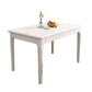 Rubberwood Dining Table Rectangle Solid Wood 4 Legs Wood Base Table for Home White Without Chairs Clearhalo ' dining_table' 'Dining Tables & Seating' 'Dining Tables' 'furn' 'furn_dining_table' 'Furniture' 'furniture_dining_table' 'Kitchen & Dining Furniture' 'kitchen&dining_furn' 'kitchen' 'kitchen_dining_table' 3739657
