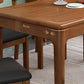 Rubberwood Dining Table Rectangle Solid Wood 4 Legs Wood Base Table for Home Clearhalo ' dining_table' 'Dining Tables & Seating' 'Dining Tables' 'furn' 'furn_dining_table' 'Furniture' 'furniture_dining_table' 'Kitchen & Dining Furniture' 'kitchen&dining_furn' 'kitchen' 'kitchen_dining_table' 3739663